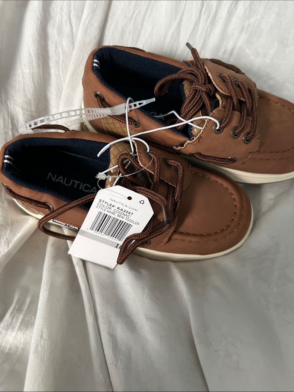 NWT- Nautica brown shoes- size 10 boys